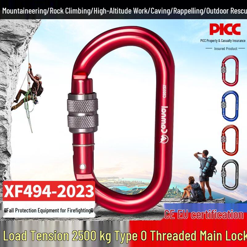 OLOMM Screw Lock Auto-Lock Carabiner