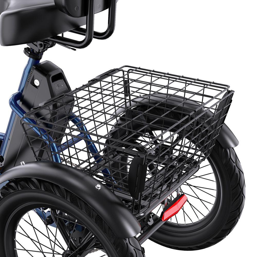 Elektrický bicykel Apefox Rh30 18" koleso 500W motor Mestský elektrický nákladný bicykel 48V 15Ah Dvojité kotúčové brzdy 7 rýchlostí Maximálny dojazd 70 km Modrý