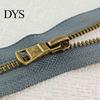 Y-Teeth Zipper 20Pcs Retro Bronze Closed-End Set, Heavy Duty Metal DIY Crafting Replacement, Non Separating for Sewing Handbags Pockets