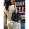 Sheepskin Backpack 2025 New Diamond Chain Bag Casual Versatile Leather Large Capacity Bucket Bag Women