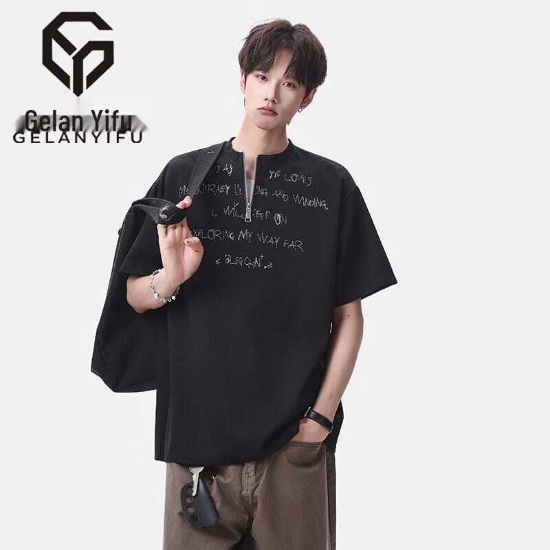 GELANYIFU Men s Loose Fit Short Sleeve T-Shirt L