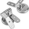 Toilet Lid Hinges Tightening Durable Zinc Alloy Seat Top Cover Mounting Accessories for Universal Bathroom Toilet Seat