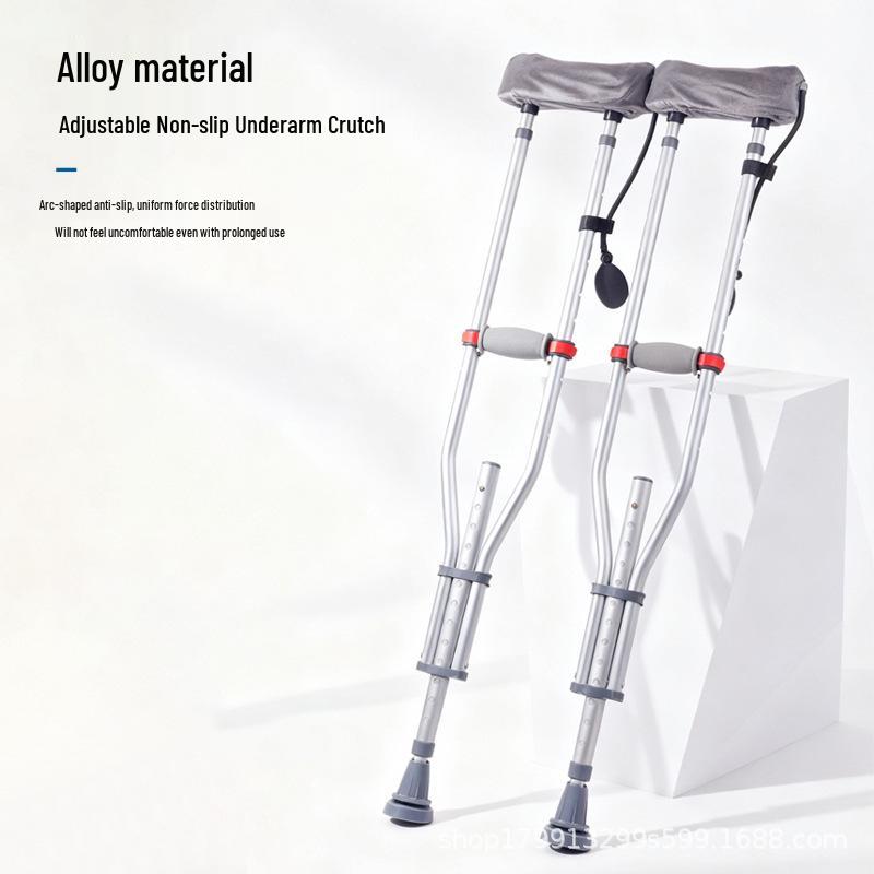 Youth Postoperative Underarm Crutches - Lightweight, Non-Slip, Double Crutches for Rehabilitation and Walking Training