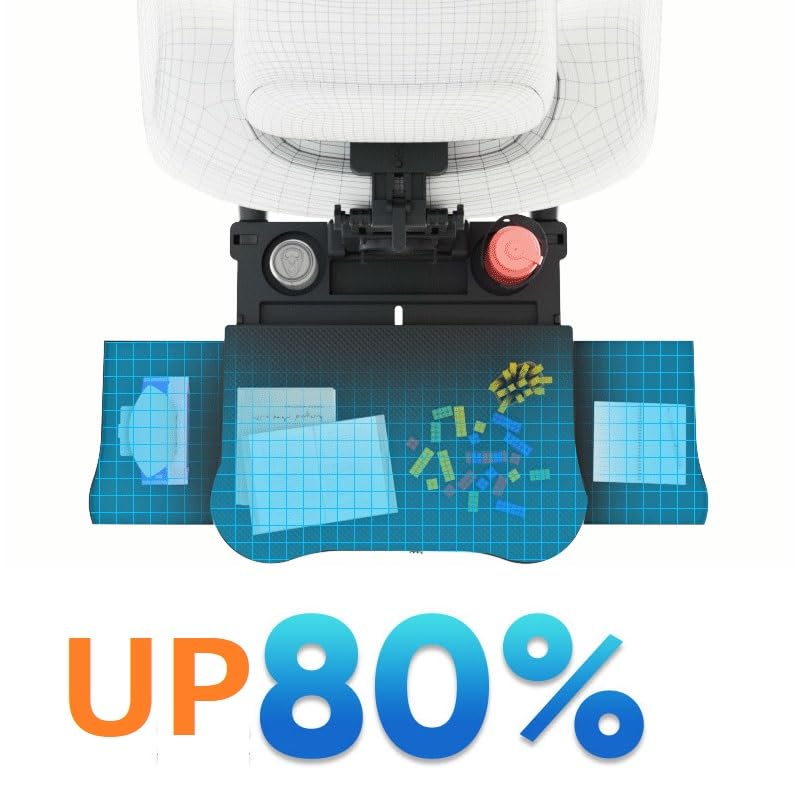 ONKYOU Car Steering Wheel Rear Seat Rear Meal Desk with Adjustable Convenient Perfect for Computer Car and Car [2025 Design] Table, Compatible, Tray,