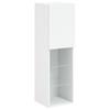 6 Piece TV Wall Unit with LED Lights White