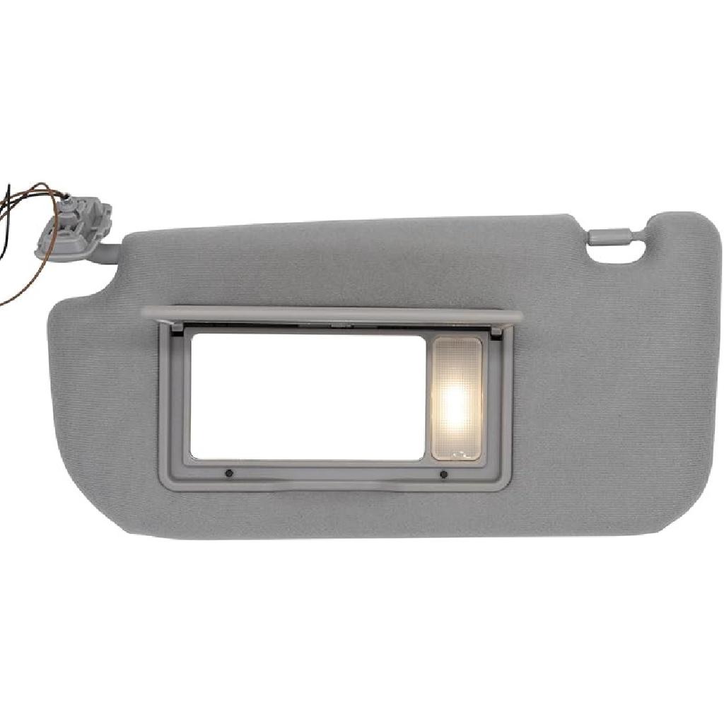 NHILES Driver Left Side Sun Visor Replacement Fits for KIA Sportage 2005-2010 Sunshade Without Light 85202-1F090LX Color Gray