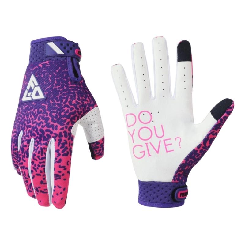 High Performances Cycling Gloves With Abrasion Resistant Materials Fully Hand Protections for Motorcycle Enthusiasts XL фиолетовый
