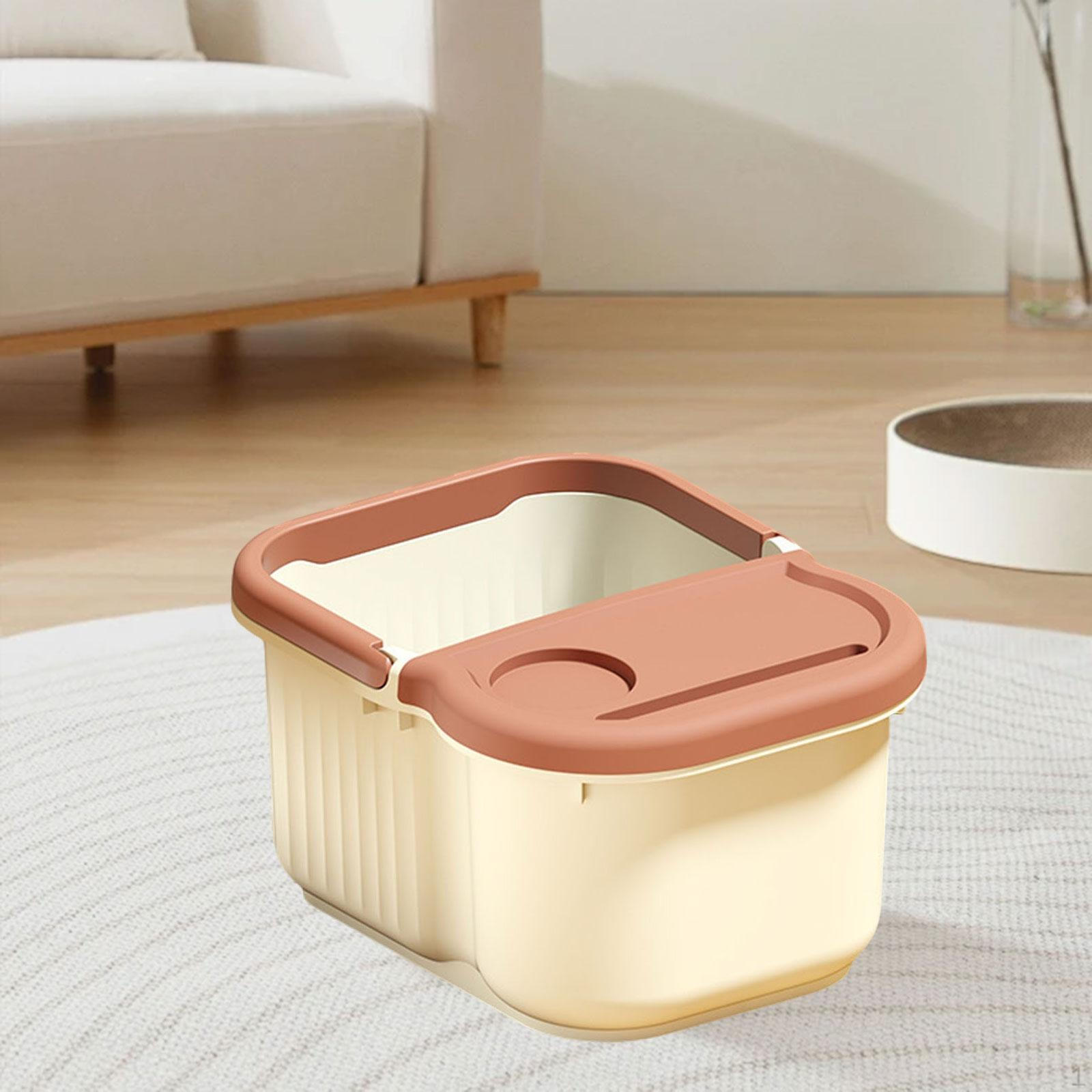 Foot Bath Tub Bucket Convenient Portable Pedicure Feet Washing with Massage Points Soaking