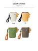 Three-Color Patchwork Women's Canvas Phone and Coin Clutch - Cute, Funny, Handheld Bag for Summer 2021