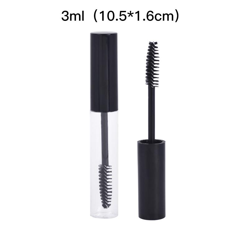 Transparentní prázdná tubička na řasenku Multifunkční nádobka na krém na řasy s hůlkou na líčení řas