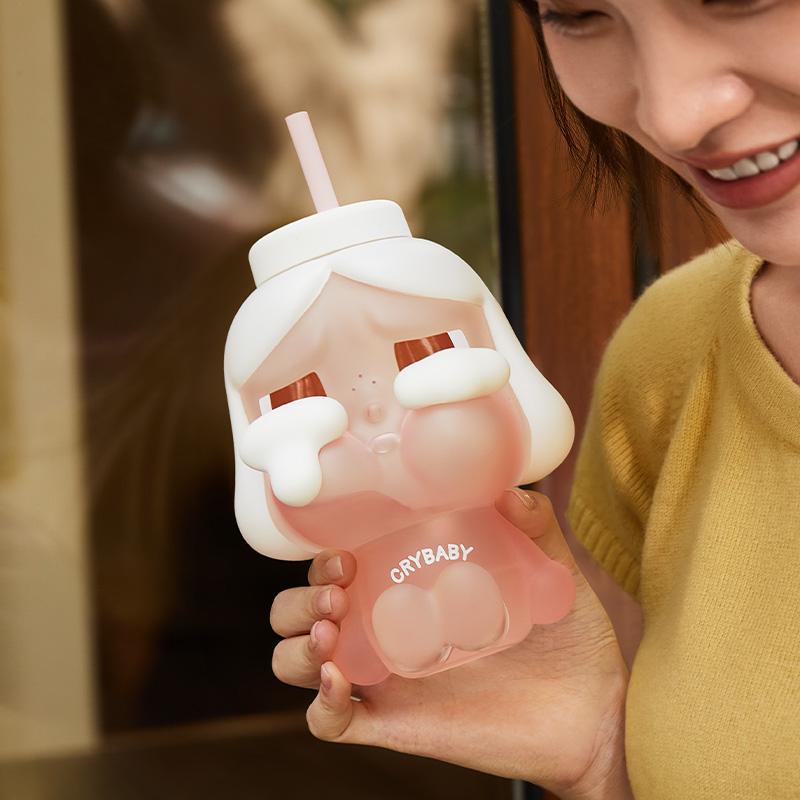 New POP MART CRYBABY Tear Factory Collection Plush Straw Cup Trend Based Products PPMT-2409-0047