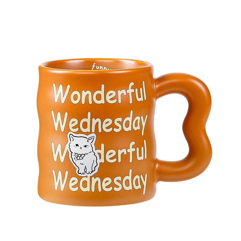 Milk Fufu Cute Animal Mug Women Breakfast Ceramic Cup Coffee Milk Cup Office Home Student Cup