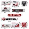 Aluminum Car Body Side Stickers Fender Trunk Decor Badge Decal For Toyota TRD Camry RAV4 Land Corolla Levin 86 Yaris Aygo Hilux