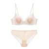 French Embroidered Lace Rabbit Ear Push-Up Bra Set