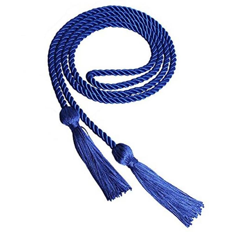 1pc Graduation Honor Cords Craft Braided Tassels Drawstring Rope Polyester Yarn Honor Cord for Graduation Students Bachelor Gown