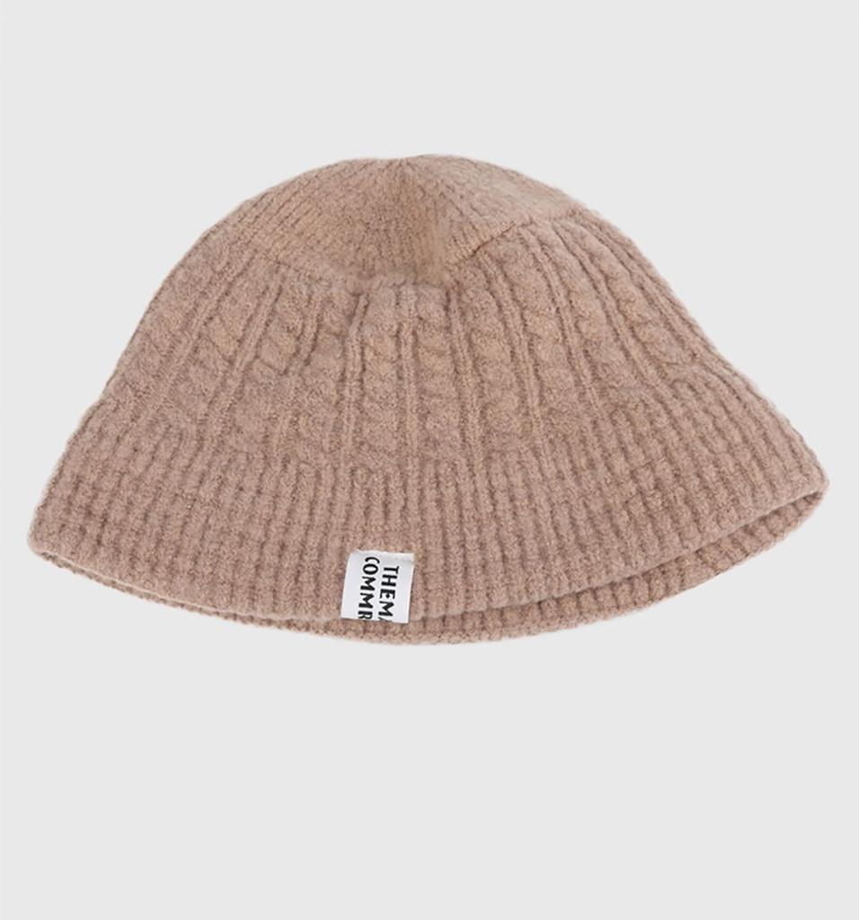 Bonnet Wool Winter Solid Color Big Head Circumference Knitted Hat Fisherman Hat Beanie Hat Warm Cap