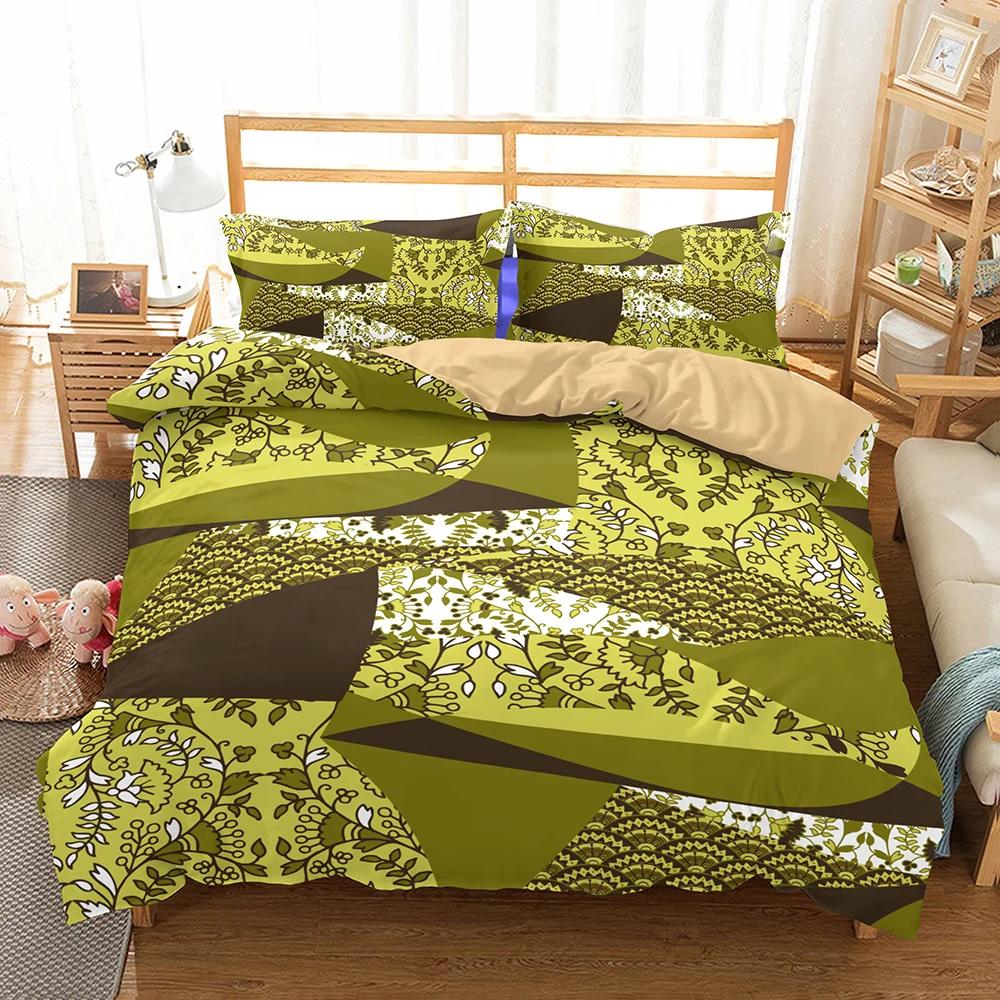 Western 3 Pcs Soft Duvet Cover Sets Bohemian Beding 28x28 Egyptian Hot Boho Bedrom Bedclothes Single Double Bed Linen Set Pilowcase