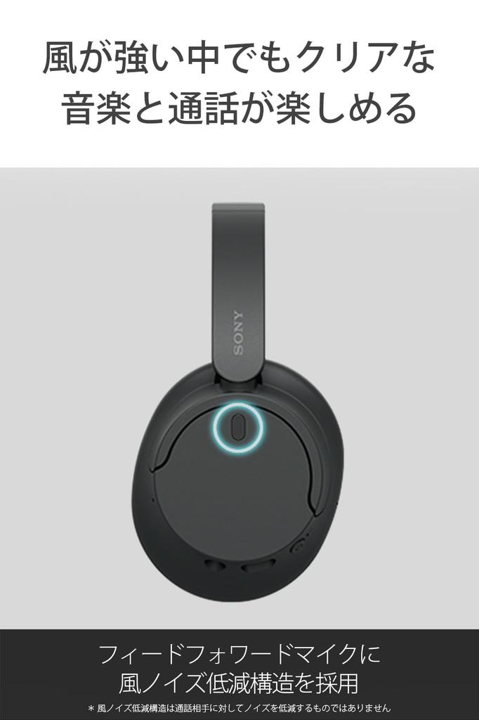 Sony Wireless Noise-Canceling Headphones WH-CH720N Noise-Canceling, Bluetooth Compatible, Lightweight Design (Approx. 192g), High-Performance