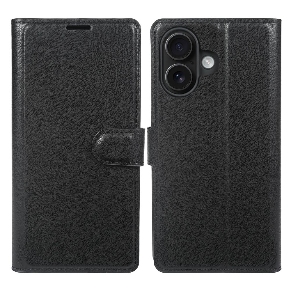 For iPhone 16 Stand Case Biobased Eco-Friendly RPET RPVB Slim Phone Cover with Wallet