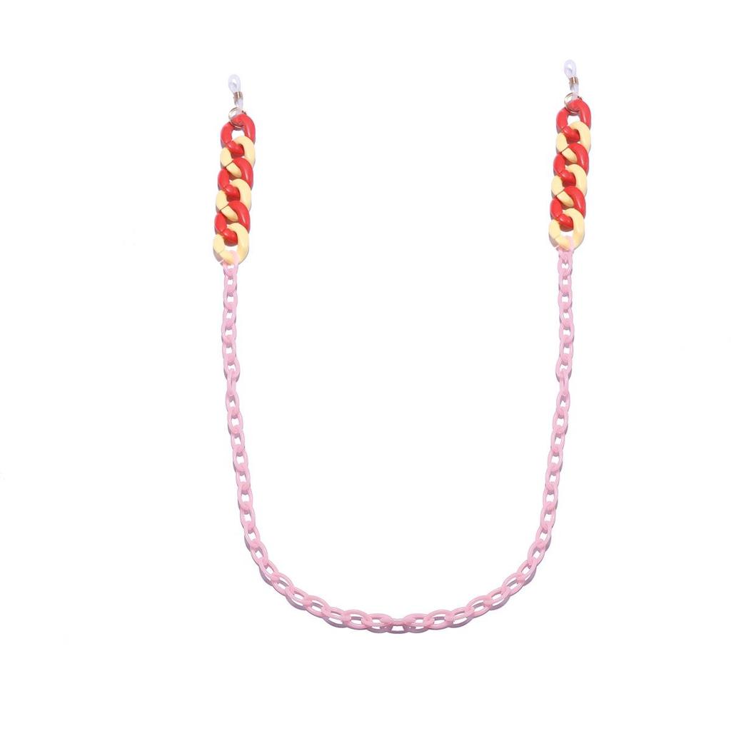 Korean Star Style Candy Color Acrylic Chain Lanyard for Masks & Eyeglasses