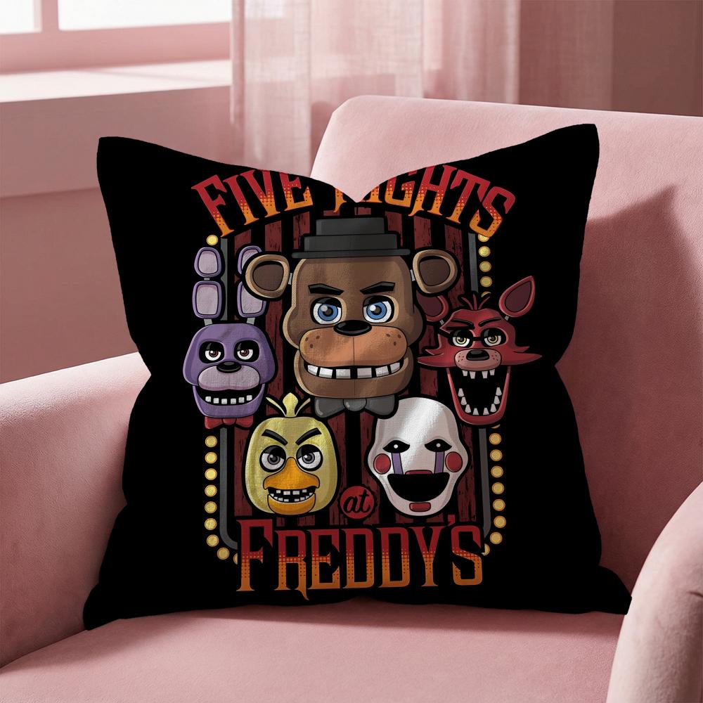 F-Five Nights At Freddy's GAME Cushion Cover Multi-Scene Pillow Cover for Home & Car - Reversible, Soft & Durable for Daily Use