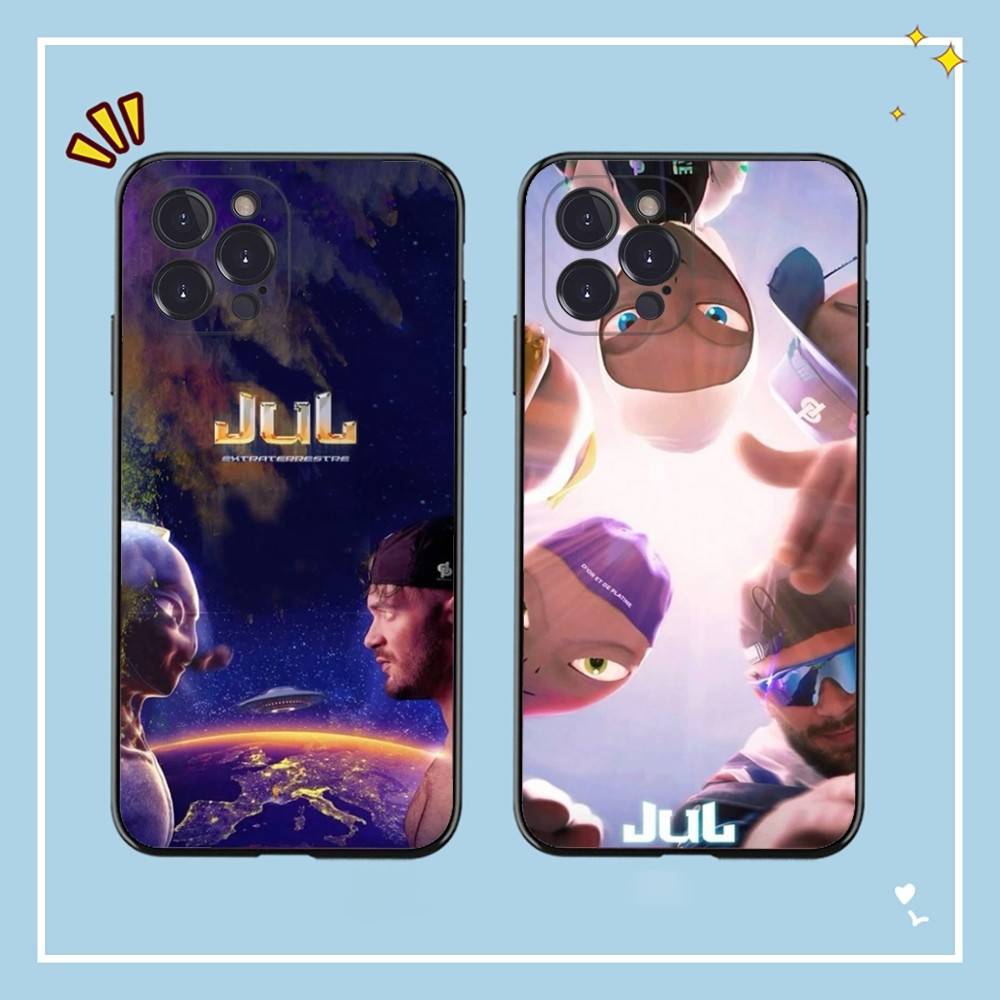 Rapper JuL C'est Pas Des Lol For IPhone 17 16 15 14 13 12 11 Pro Max Plus Shockproof Black Soft Phone Cover