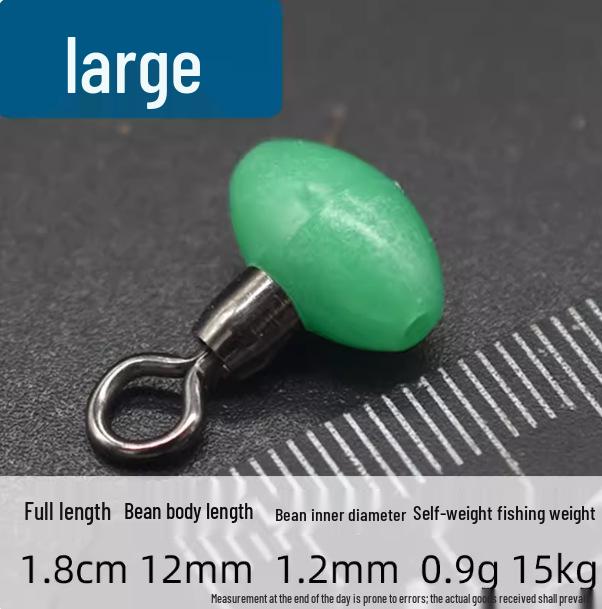 Outdoor Fishing Accessories Set: Fluorescent Fork Connector, Balance Bar, Luminous Gourd Swivel, and Figure-8 Connector
