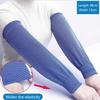 2Pairs Summer Cooling Arm Sleeves Sun Uv Protection Hand Cover Arm Warmers Running Fishing Cycling Basketball Sunscreen Sports S