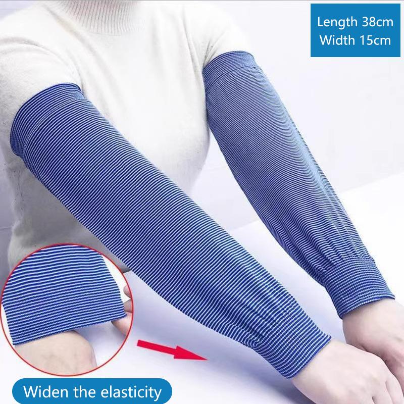 2Pairs Summer Cooling Arm Sleeves Sun Uv Protection Hand Cover Arm Warmers Running Fishing Cycling Basketball Sunscreen Sports S