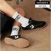 Run Star Trainer Black Suede Board Shoes A08263c