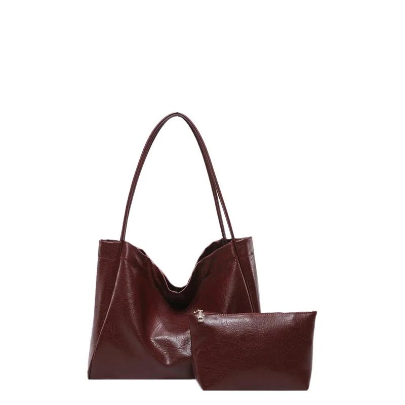 Weiche Ledertasche für Damen, einzigartige Umhängetasche mit großem Fassungsvermögen, elegante und süße Tragetasche, lässige Textur