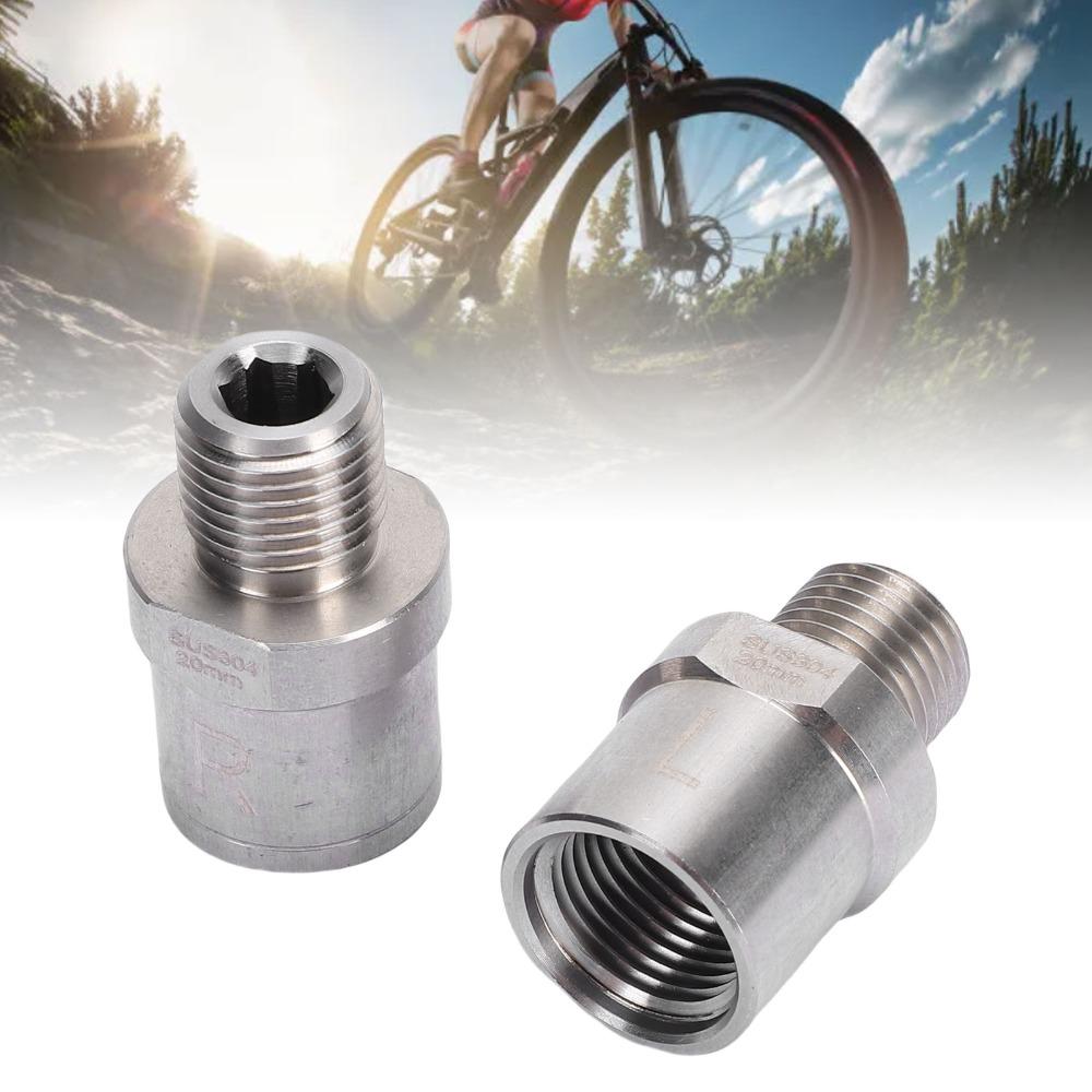 1 Pair Male Thread 1/2in toFemale Thread 9/16in Bike Pedal Extenders Bicycle Maintenance