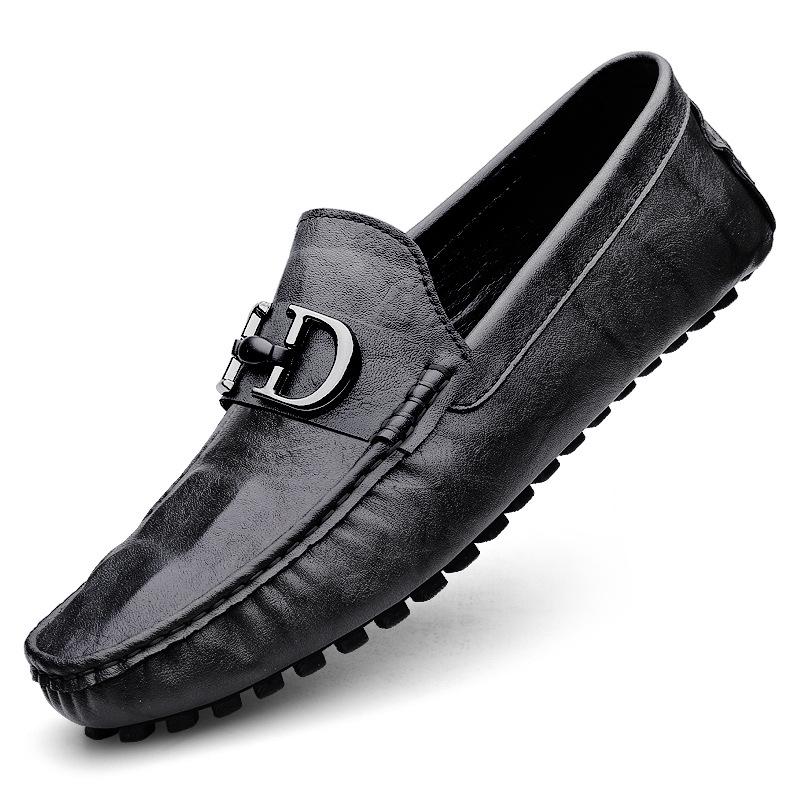 Large Soft Sole Genuine Leather Men s Loafers - Sizes 45-47 39