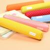 Small Fresh Canvas Zipper Pencil Cases Kawaii Dot Fashion for Women School Supplie