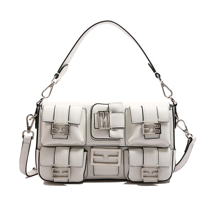 Women's bags, fashionable and versatile handbags, high-end large-capacity multi-pocket underarm bags, shoulder messenger bags.