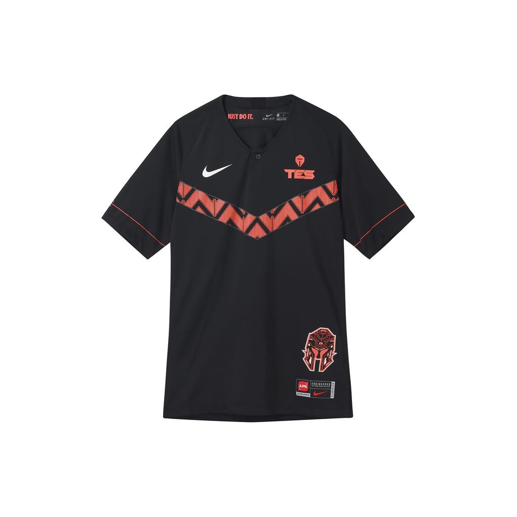 Nike T Shirts Men's Black Crew Neck Moderate Straight Fit CV9631-010