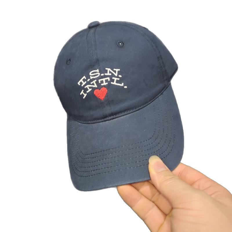 Fashion love letter embroidery baseball cap men and women spring and summer outdoor students riding sunshade sunscreen cap cap
