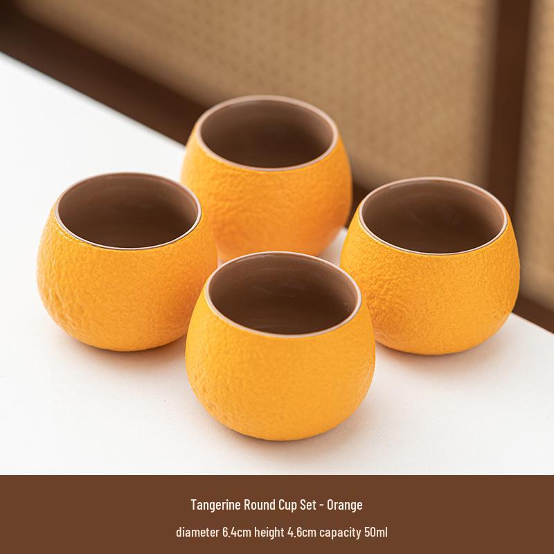 

Creative Ceramic Anti-Scalding Kung Fu Tea Cup with Handle Visible in Picture