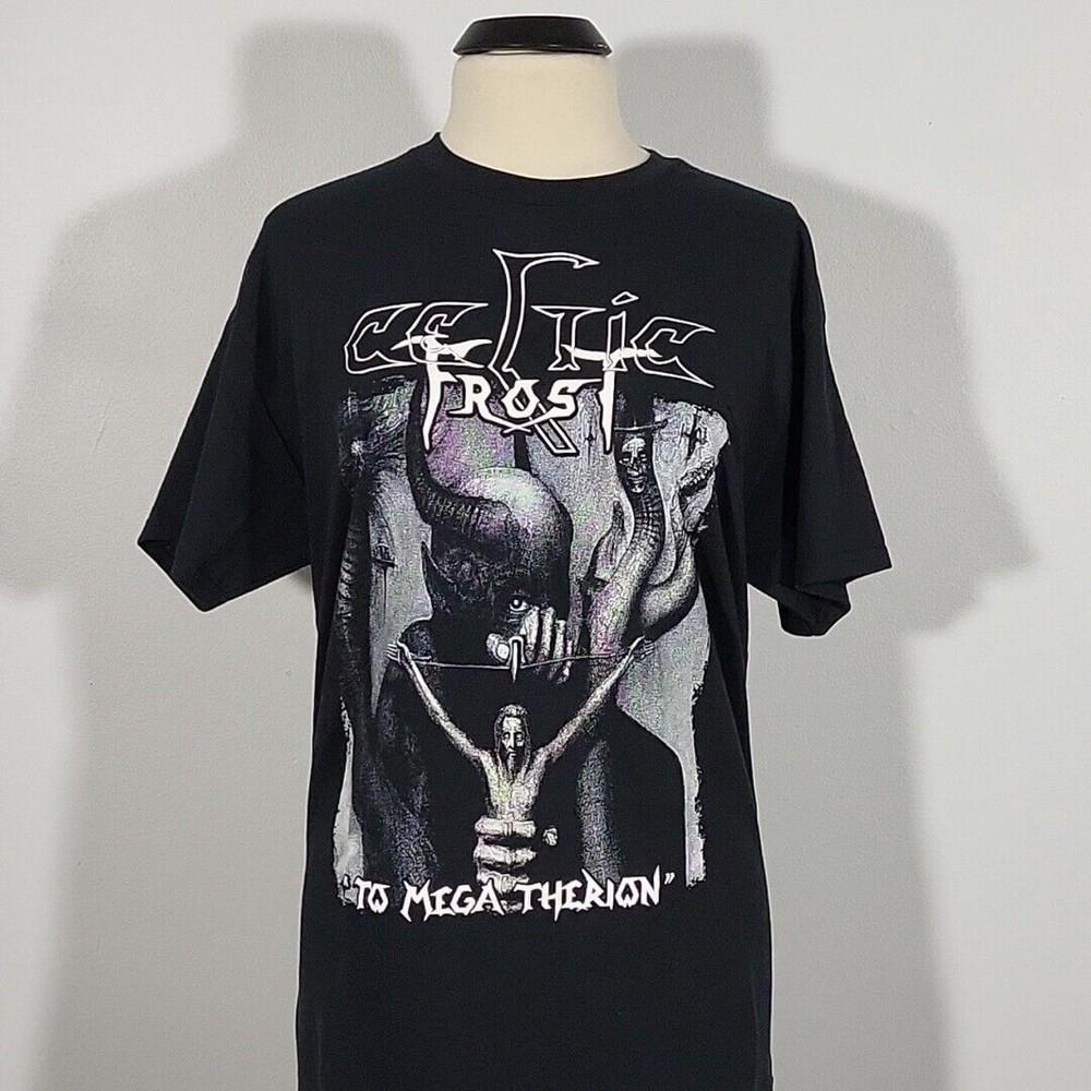 CELTIC FROST To Mega Therion L LARGE T-Shirt Black Mens Band Logo Unisex T-Shirt XL