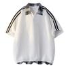 Summer Short-sleeved T-shirt Shirt Color Block Men's POLO Shirt