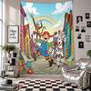 Wall TapestryBibi & Tina Art Hanging Cloth Decorative Background Cover for Room Decoration