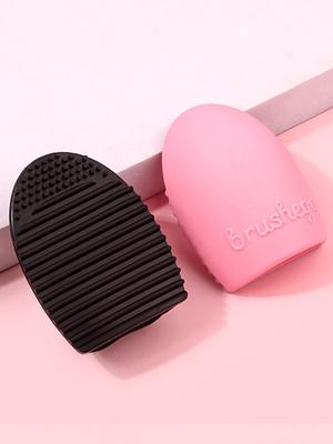 2PCS New Multi-functional Silicone Scrubber Egg Beauty Brush Cleaner Portable Scrubber Pad Washboard Scrubber