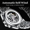 Hollow Skeleton Men's Mechanical Wristwatches Fashion Luminous Watch Men Business Waterproof Automatic Watch For Men