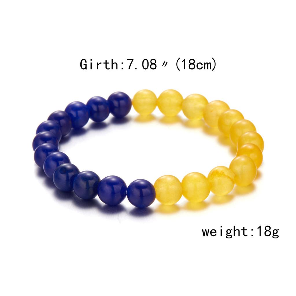 Charm Yellow Blue Ukraine Bracelets For Women Men Handmade Woven String Ukrainian Flag Color Bracelet Couple Friendship Jewelry