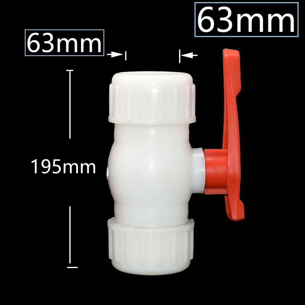 20/25/32/40/50/63mm PE Tube Connector Fitting Tee Water Splitter Tap Coupler Quick Valve Irrigation Plumbing Coupler