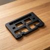 Front Plate Installation Bracket KB3Z17A385A, Black Plastic License Plate Mount for Direct Replacement and Part Reference Review Service