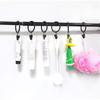 Curtain Rings with Clips - 1.41'' Interior Diameter, Strong Metal Decorative Drapery Window Curtain Ring with Clip, Set of 40(Black)
