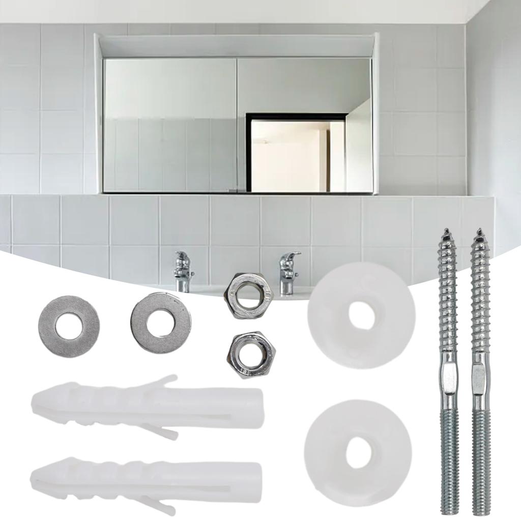 Weißes Becken Schraube 1 Satz Becken Wandmontiert Brandneu