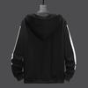 Spring & Autumn Men's Youth Hooded Cardigan Sweatshirt: Trendy Jacket for High School Students