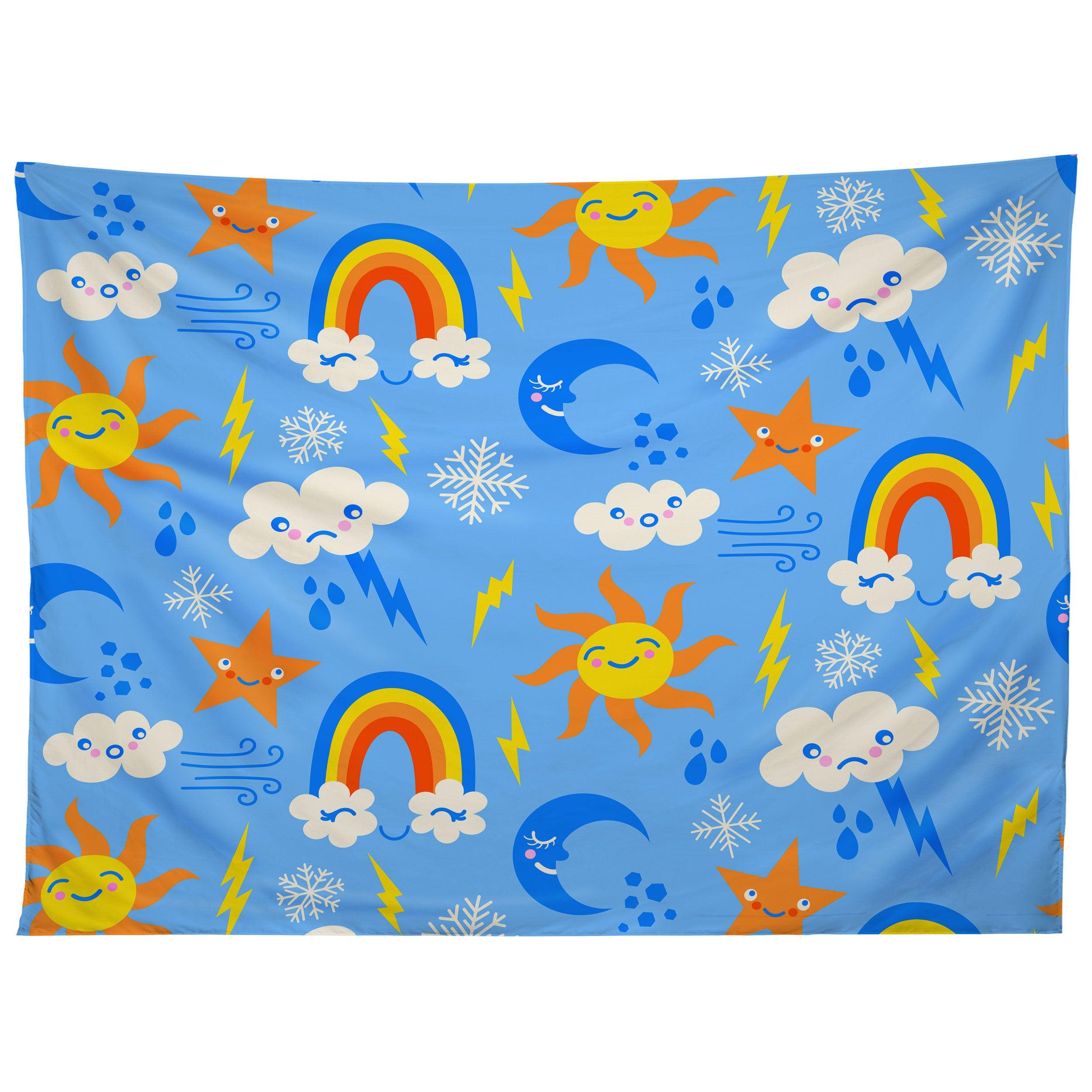 WHIMSICAL WEATHER tapestry 75x100 чёрный
